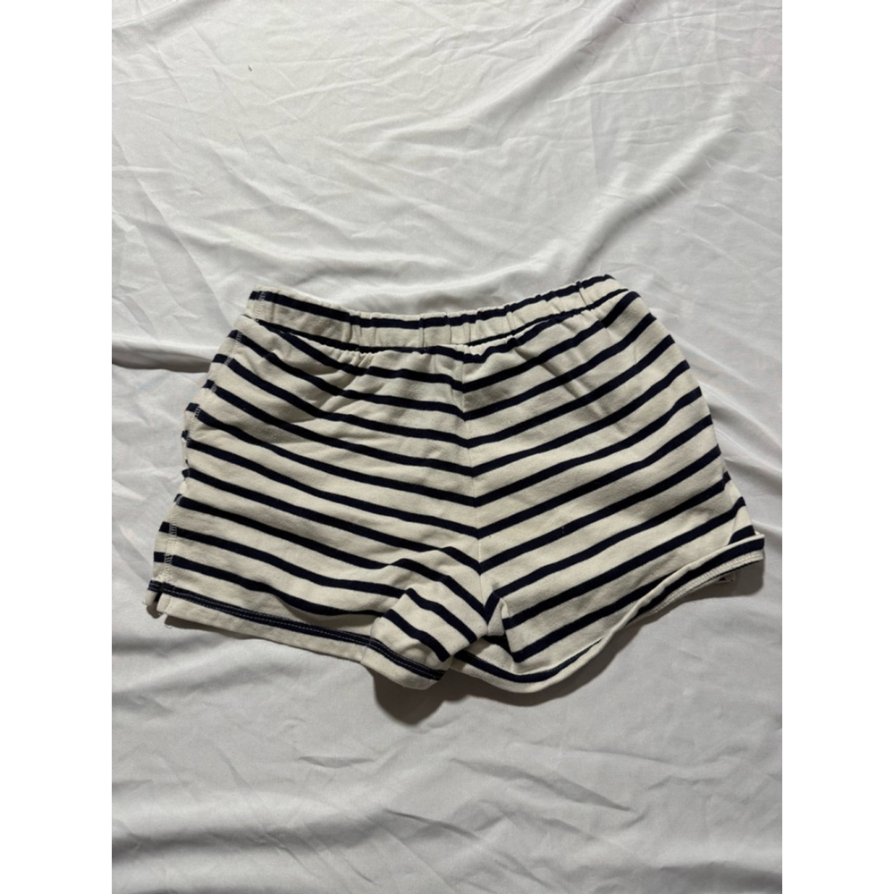 Girls Gap Kids Shorts XL (12) White Navy Striped